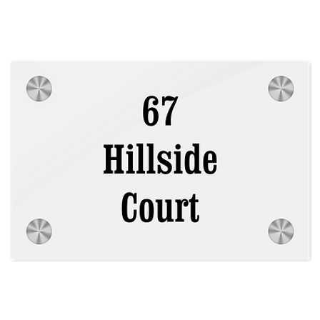 House name plates - Personalised - Acrylic sign - Signomatic.com.au