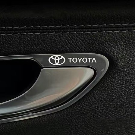 4 stk Bil Metal Bil Logo Dekorative Klistermærker Dørhåndtag Spejle Rat Karosseri Interiør Vindue Klistermærker