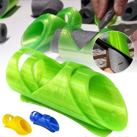 3 stk. Skæreguide til skumrørsisolering til 15 22 28 mm rør Isolering VVS-skæreværktøjssæt