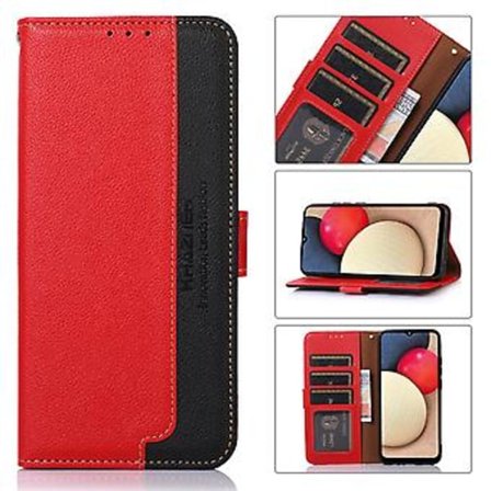 RFID-fodral för iPhone 15 Plus (Röd)