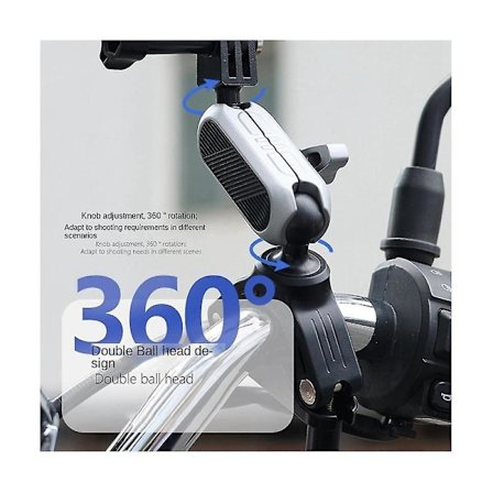 Passer for motorsykkel tilbehør styrefeste sykkelholder for actionkamera telefon