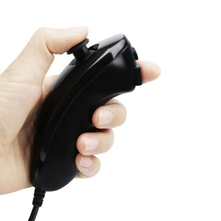 Nintendo Wii Game Controller 5 colors Nunchuck Hand Curved Game Handle Controller