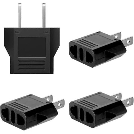 USA Strømadapter, USA Adapter, USA Strømadapter, 4 stk Europeiske til Amerikanske Kontaktadaptere, USA Kontaktadapter