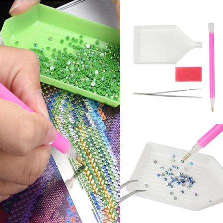 4st Delar - Penna För Diamond Painting - Diamantmålning - Kit Multifärg