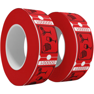 Drinkbiljetter 1000st Röda