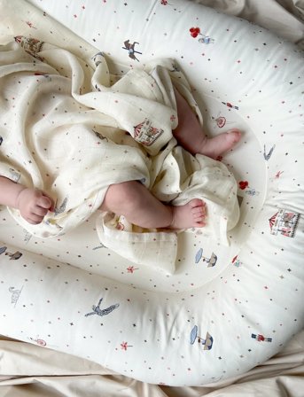 Cam Cam Copenhagen Swaddle - Gots - Cream - ONE SIZE