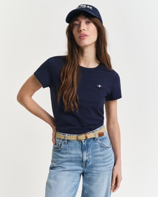 GANT - Klassisk t-skjorte med shield-logo