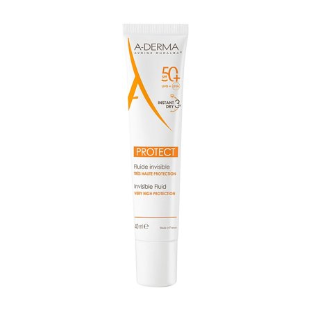 A-DERMA Protect Invisible Sun Fluid SPF50+ 40 ml, Skincare, Ansigtspleje, Dagcreme