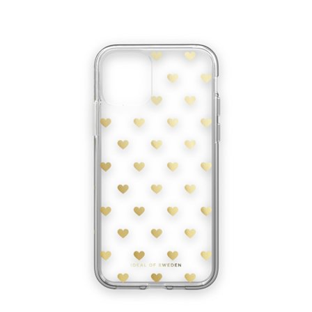 Clear Case iPhone 11 / XR Golden Hearts