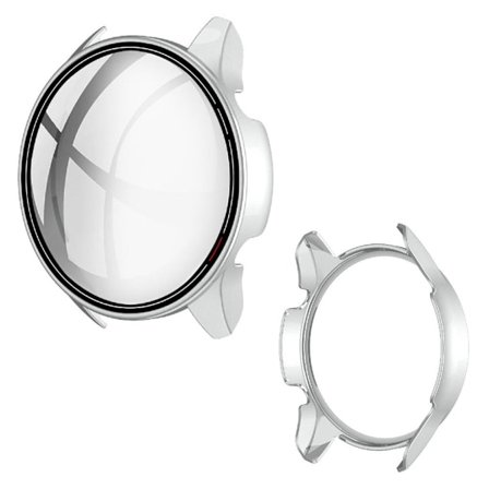 Xiaomi Mi Watch Color yksinkertainen kehys + karkaistu lasi - Hopea