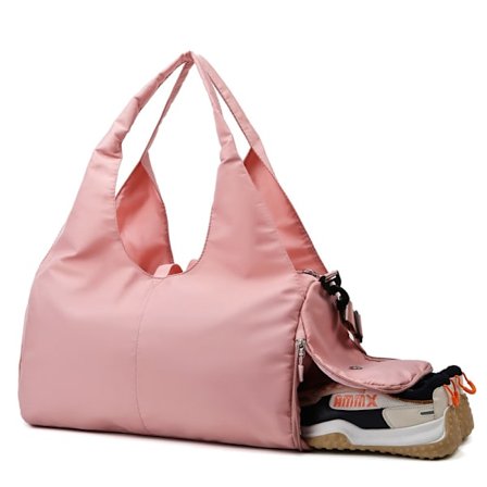Sports Bag(Rosa), Treningsbag med skofach for treningsbag,