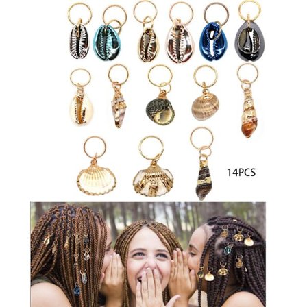 14 kpl hiuskoruja letteihin, dreadlock-hiuskoruja lettiin