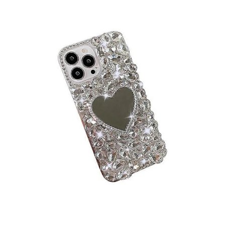 /EA/iPhone 13 Pro Kärleksspegel Glittrande Diamant Lyxigt Diamant Serie Telefonfodral