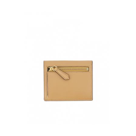 Fendi Medium Wallet Beige Leather , Beige , Dames , Maat: ONE Size Portefeuilles
