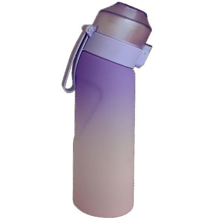 650ml Air Water Up Frostad Flaska & 7 Smak Poddar, Startset för Camping och Sport, Lila Rosa[JUN]