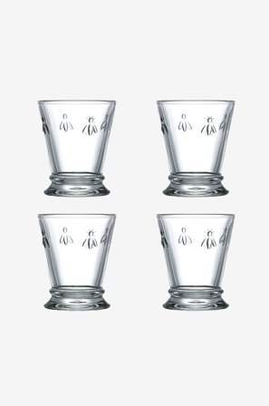 La Rochére - Vandglas Abeille Sæt med 4 glas La Rochere - Transparent - Glas - Fra Homeroom