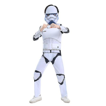 4-12 år Barn Star Wars White Death Trooper Storm Trooper Cosplay kostym Halloween Party Jumpsuit Fancy Dress Outfits