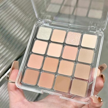 16 färger Ögonskugga Matt Pärlemorskimrande Fint Skimmer Öga Daglig Makeup Mättnad Jord Låg Z5e9