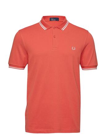 Twin Tipped Fp Shirt Polos Short-sleeved Oranssi Fred Perry