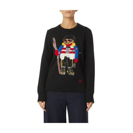 Ralph Lauren, Sweatshirts Zwart, Dames, Maat:S