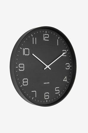 Karlsson - Veggklokke Lofty - Svart - Veggklokker & bordklokker - Fra Homeroom