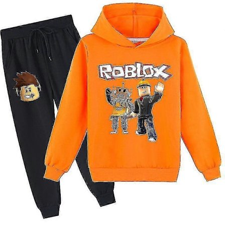 Roblox Hoodie Set Barn Varm Hoodie Kläder Roblox Tryckt Hoodie R