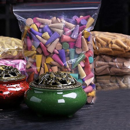 300 stk Tilbakestrømning Røkelse Kongler Blandet Naturlig Røkelse Floral Lav