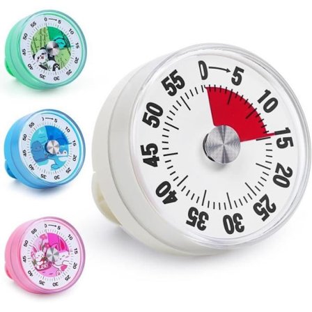 Minutter med visuel hældning for børn, 60 minutters mekanisk madlavning, minutter med digital leg, der kan erstatte et timeglas for børn