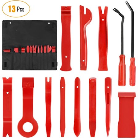 Nylon Bumper Fästelement Nitar Clips Bil Dörrklämma Panel Audio Video Instrumentbräda Demontera Kits Installer Pry Tool (13PCS Trim Removal Tool Set)