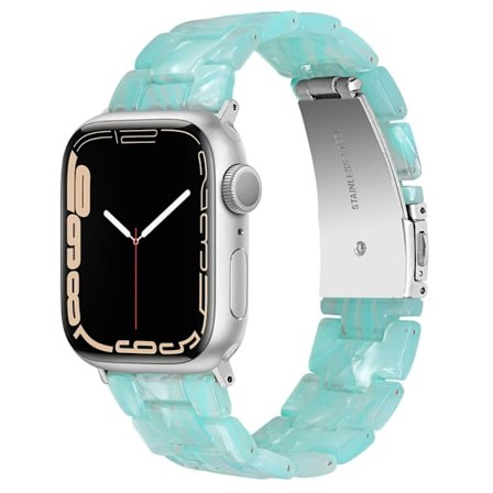 Apple Watch (45 mm) klockarmband i resinmodell - Jade Grön