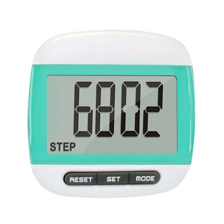 LCD Stegräknare Steg Kilometerräknare GRÖN Green