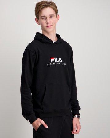Fila CARISIO regular logo hoodie Musta Housut Pojat - Kids Brand Store