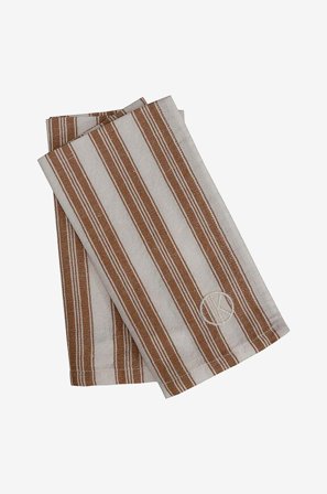 Tone Kroken - Lautasliina La Belle 2-pack - Beige - Lautasliinat - 45X45 - - Homeroom