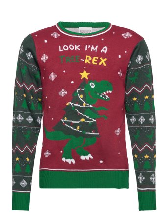 Happy Seasons The Tree-Rex Sweater Kids - Multi/patterned - 158-164