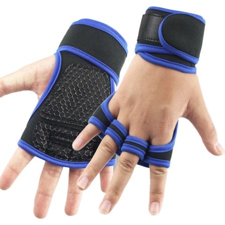 Gym Handskar Handledsträning Fitness MÖRKBLÅ L Dark Blue L