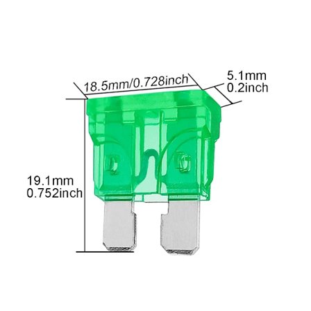 50 st 30 Amp ATC-säkringar - Bilsäkringar för bil & lastbil