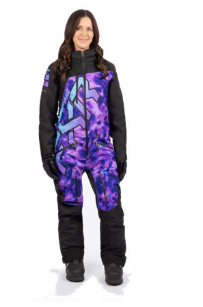 Kombinezon Jednoczęściowy FXR CX Lite Damski Czarno-Fioletowy Barwnik 4