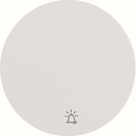 Hager 16202069 Vipu malleihin R.1 ja R.3, valkoinen Yksiosainen vipu, symboli "soittokello", Kytkimet & pistorasiat