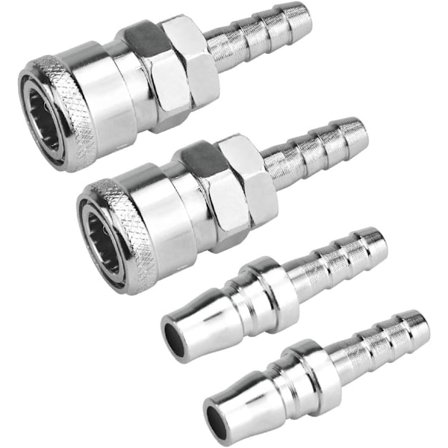 4 stk. Hurtigkobling for gasslange - for bobiler og grill