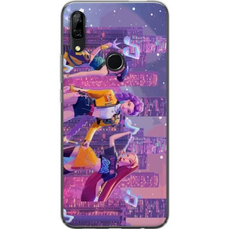 Yhteensopiva Puhelinkuori Huawei Huawei P Smart Z Tulevaisuutta ennakoiva K-Pop Demon Hunters tyttöryhmän kuvitus neonkaupungin popkulttuuriestetiik