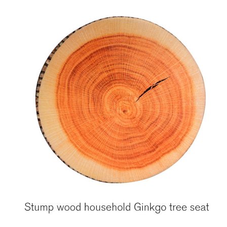 Plysch Kudde Stol Sittdyna Trä Trädstubbe Pad