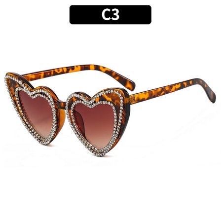 Hjärta Solglasögon Diamond Solglasögon C3 C3
