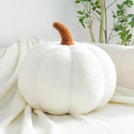 Halloween-pute med gresskar-design, myk og koselig, hjemmedekorasjon white