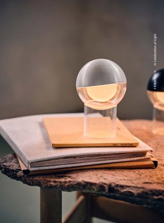 Pila oppladbar bordlampe - aluminium