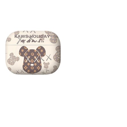 Airpods 3 Silikonhörlursfodral-vit björn