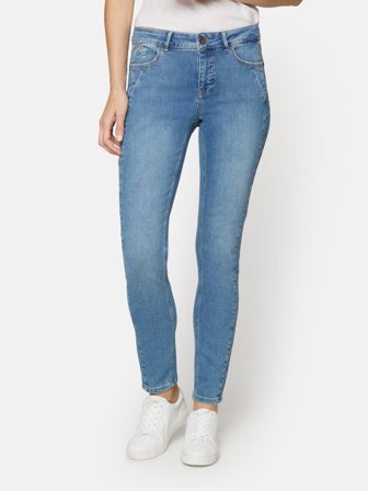 B. COPENHAGEN - Maggie Jeans - Lys Blå - Straight Fit / Medium Waist