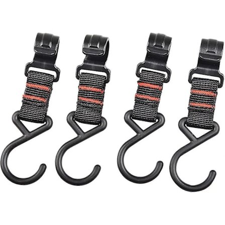 Telttestroppkrok 10 stk Justerbar Heavy Duty Tau Henger, telt, Hengekøyer, Tre Sving Tie Downs Stropper, Telthengende Klipp For Utendørs Camping