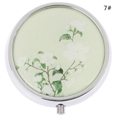 Sammenleggbar pilleboks, essensielt for reise, pilledelere, metall pilleetui, medisinbeholder, organizer, Pastilleros Pildoras Estuche