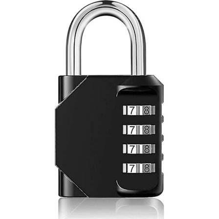 Kombinasjonslås Heavy Duty Kombinasjonslås - 4-sifret kombinasjonslås for treningsstudio, skole, port, skur, garasje, oppbevaring, bagasjerom og 