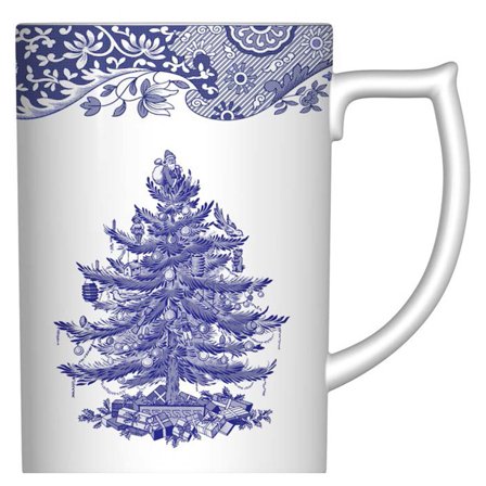 Spode Blue Italian Christmas Tree Mugg 35cl | Dukning & Servering > Muggar & Koppar | Bagaren och Kocken
